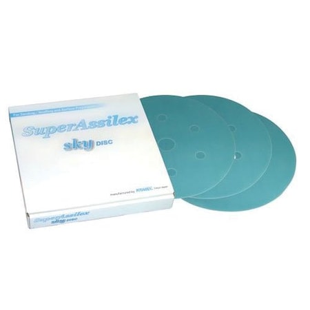 Eagle Abrasives 6' Super Assilex Discs - Sky, 5005, 25PK 193-1538